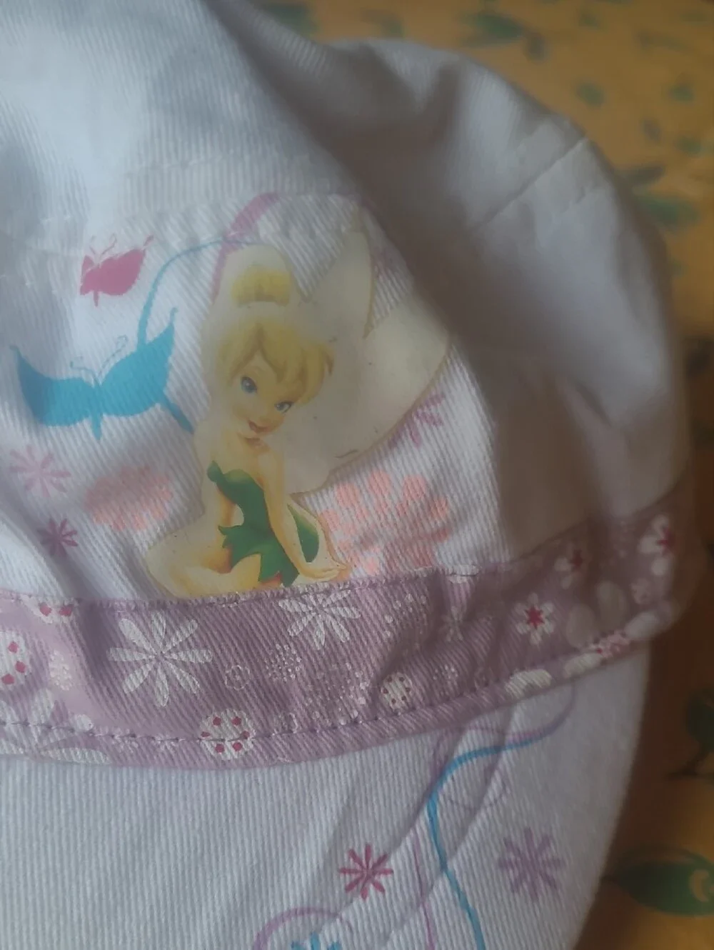 Disney White and Lavender Tinker Bell Kids Cap